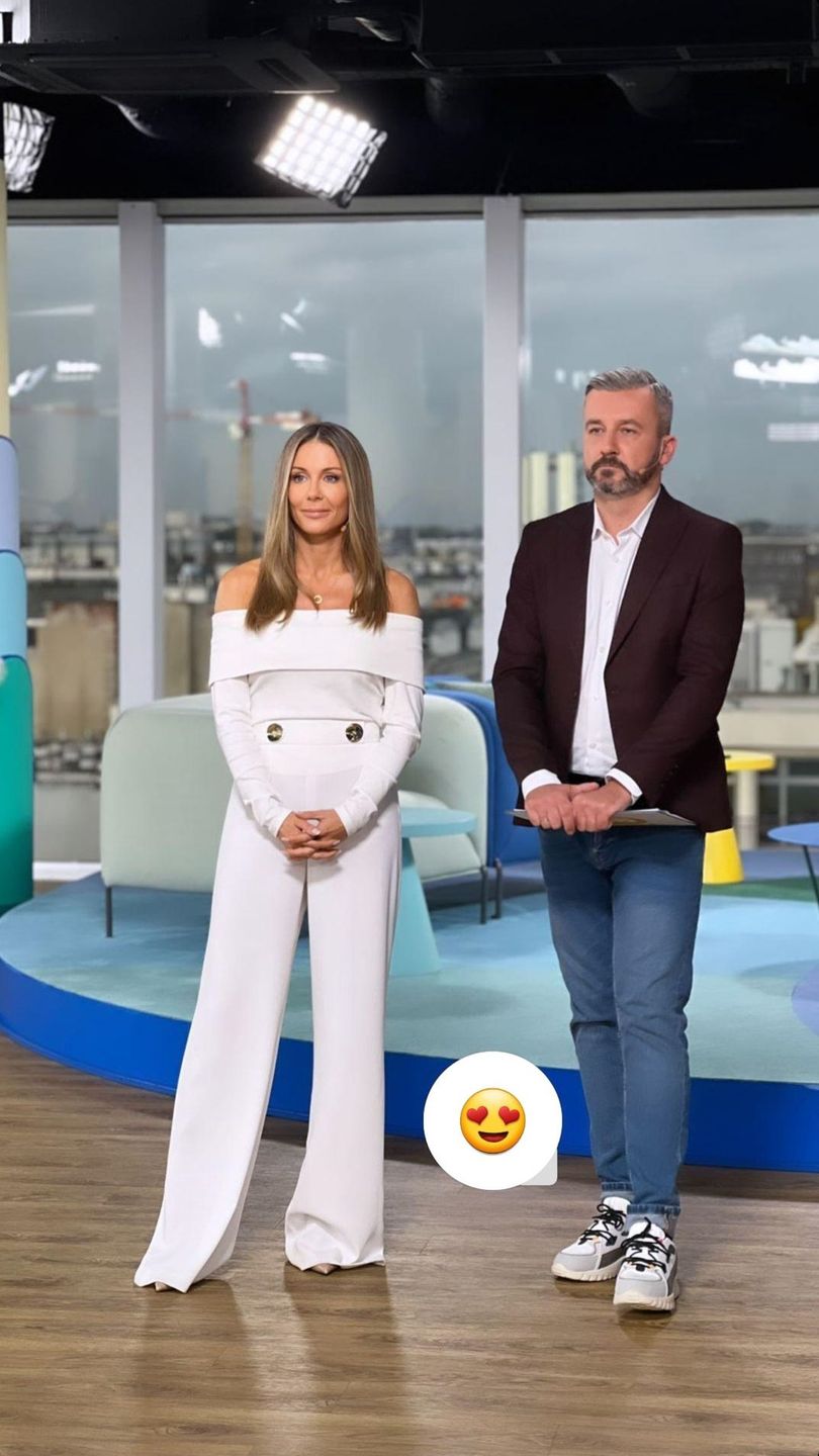 Małgorzata Rozenek na planie "Dzień dobry TVN"