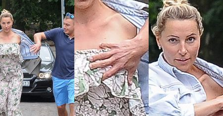 Były mąż łapie Sylwię Gruchałę za pierś na parkingu (ZDJĘCIA)