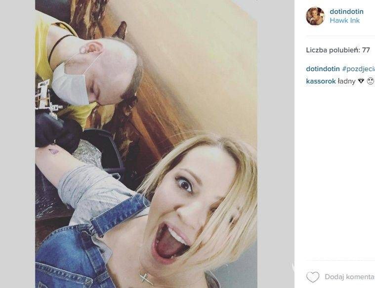 Dorota Szelągowska ma tatuaż