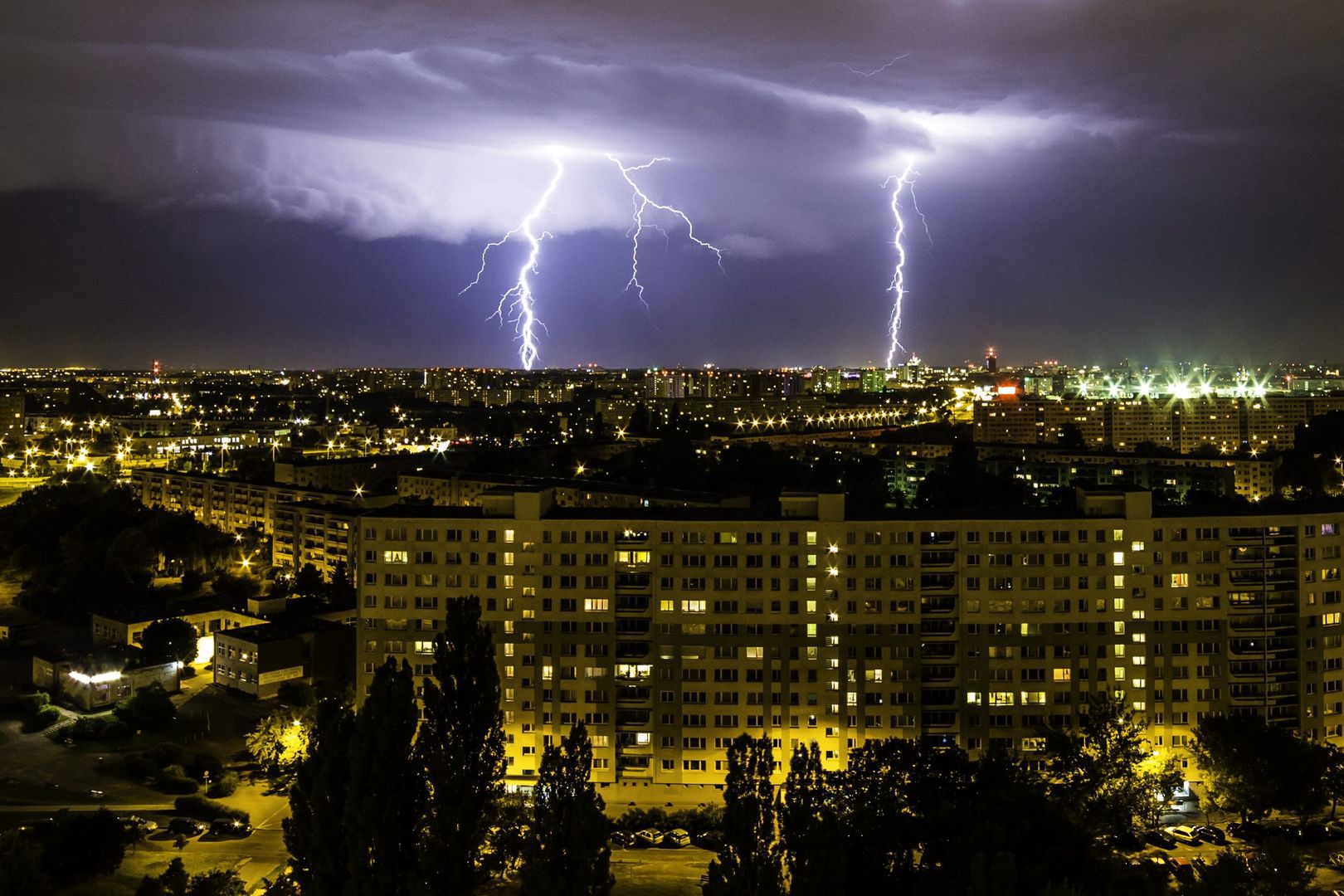 burza nad Poznaniem