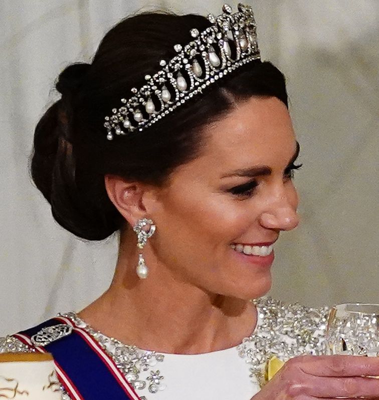 Kate podczas bankietu w pałacu Buckingham