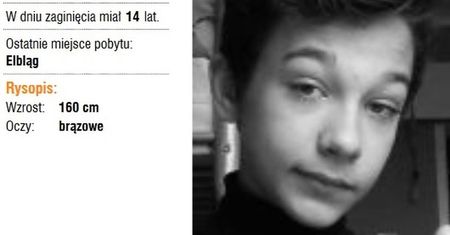 Elbląg. Zaginął 14-letni Dominik. Trwają poszukiwania