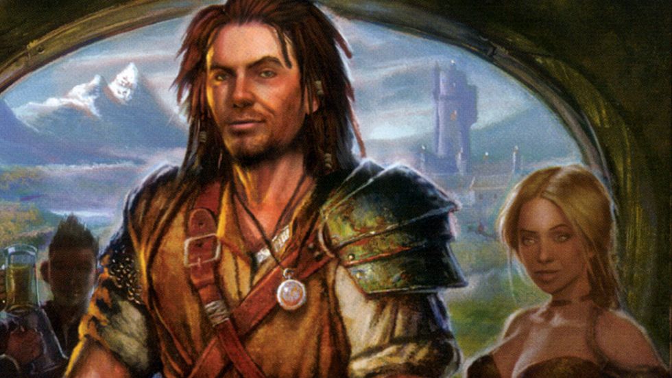 Fragment okładki The Bard's Tale z 2004 roku