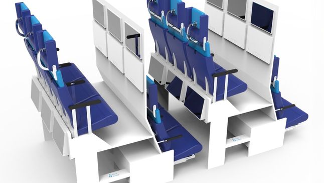 The Chaise Longue Economy Seat - pomysł na zwiększenie liczby miejsc w samolotach