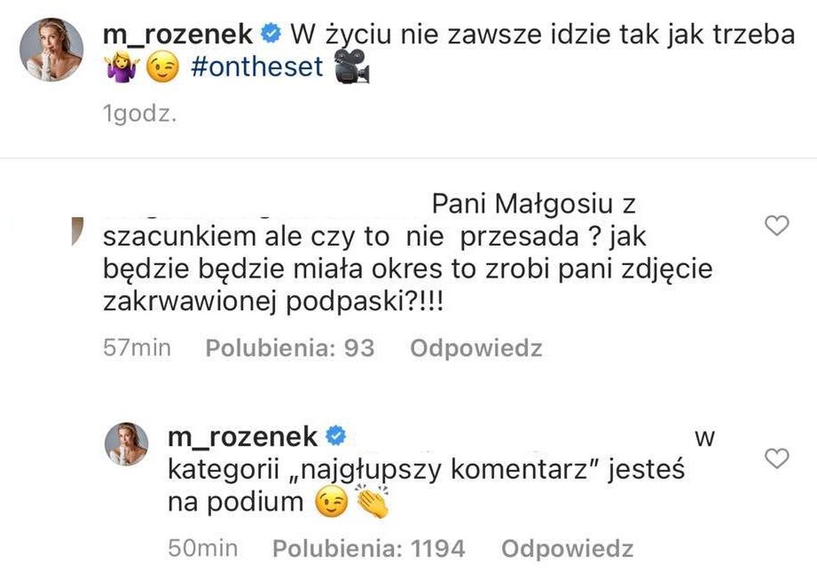 Rozenek odpowiada "fance"