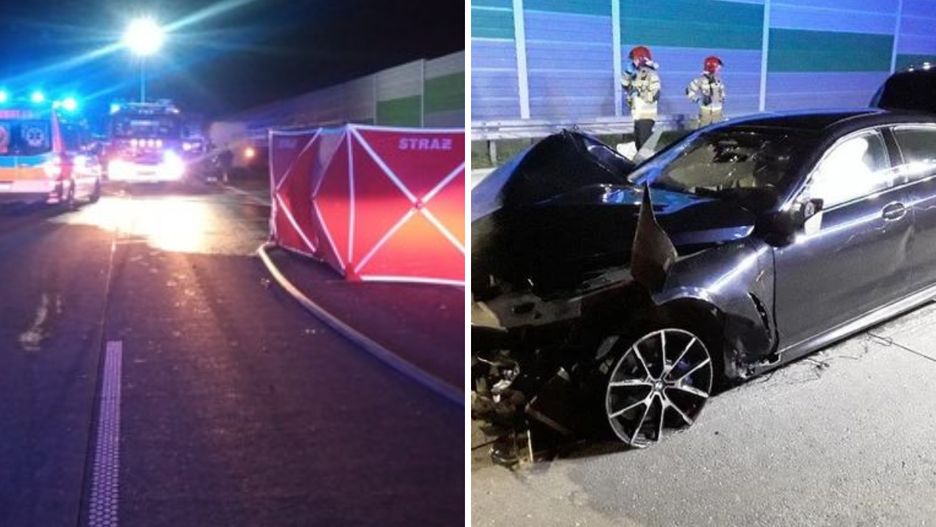 Łódzkie. Trzy osoby spłonęły po wypadku na A1