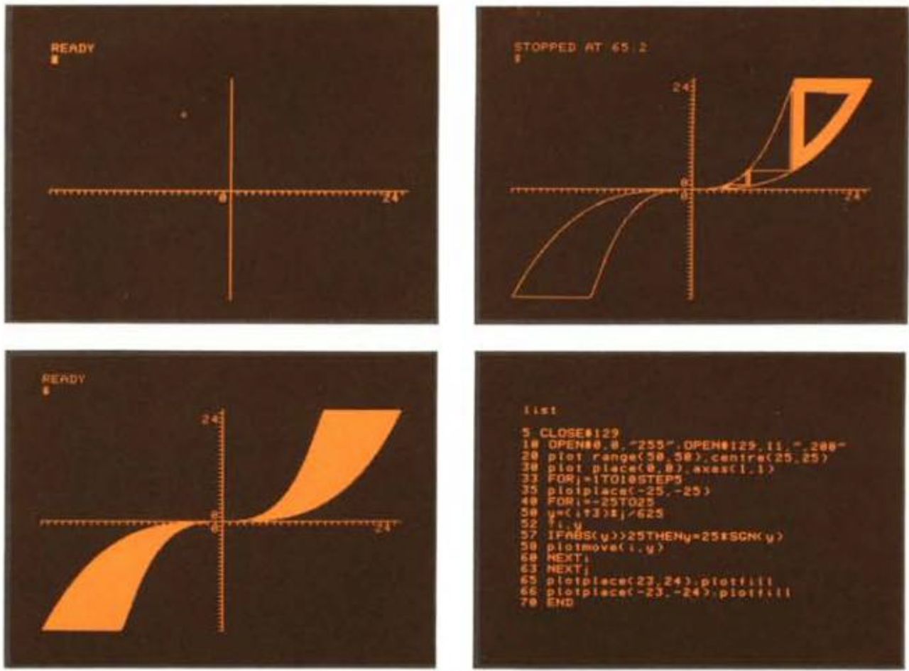 Możliwości graficzne komputera nie były takie złe. Imponowała prędkość wykonywania obliczeń matematycznych.