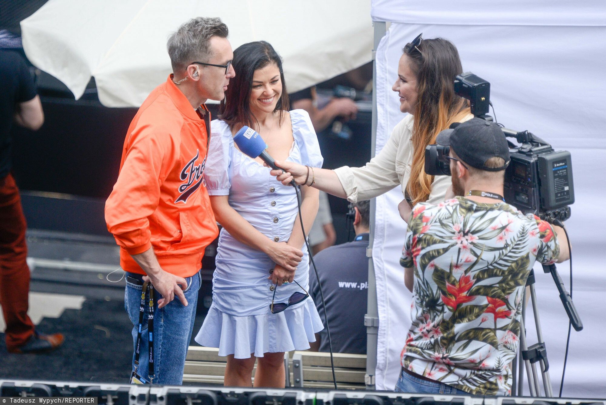 Katarzyna Cichopek i Maciej Kurzajewski na próbach do festiwalu w Opolu