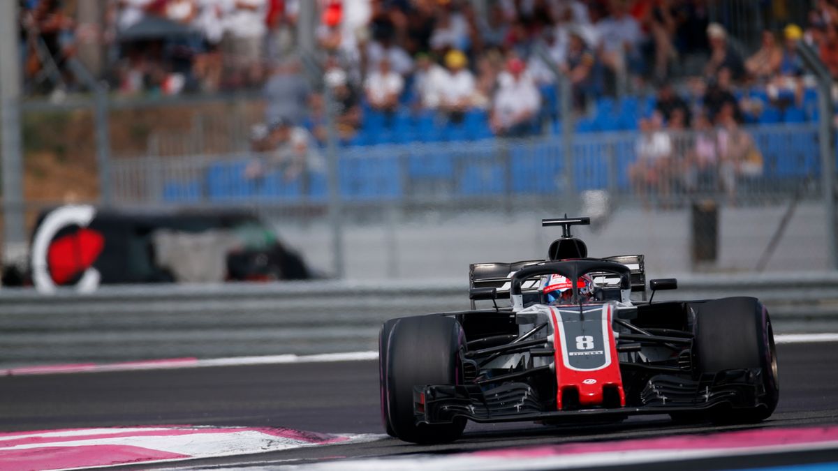Romain Grosjean za kierownicą Haasa