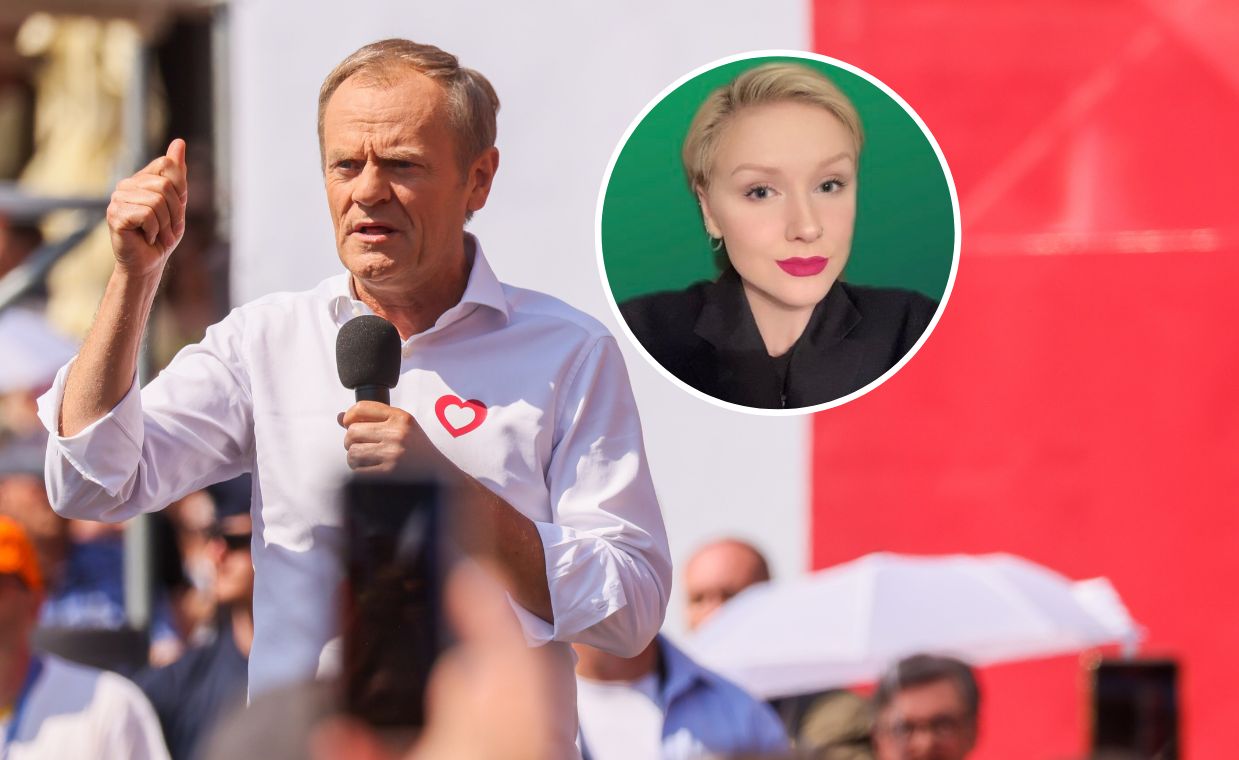 Donald Tusk podczas marszu podziękował "Dagmarze ze Szczecina"