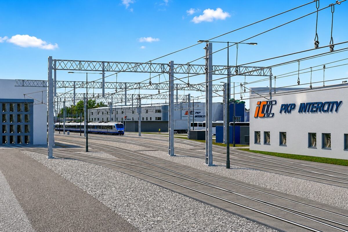 Nowa bocznica kolejowa Lublin Główny - wizualizacja