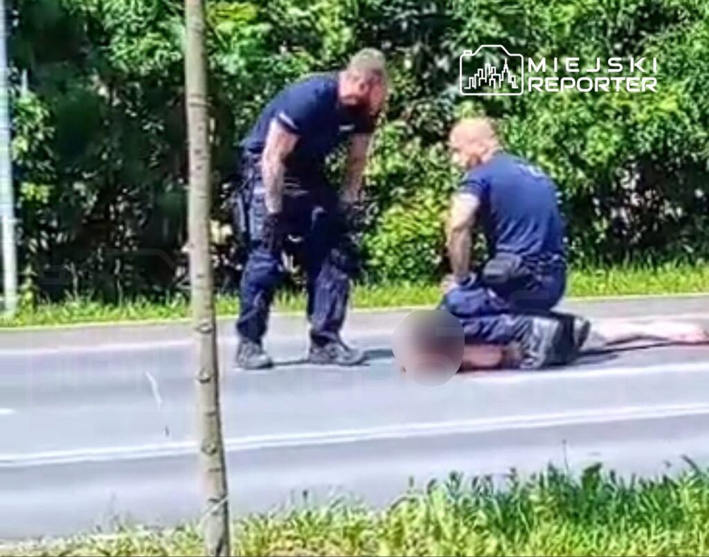 Nagi obywatel Ukrainy wyskoczył z 3. piętra i uciekł, następnie 