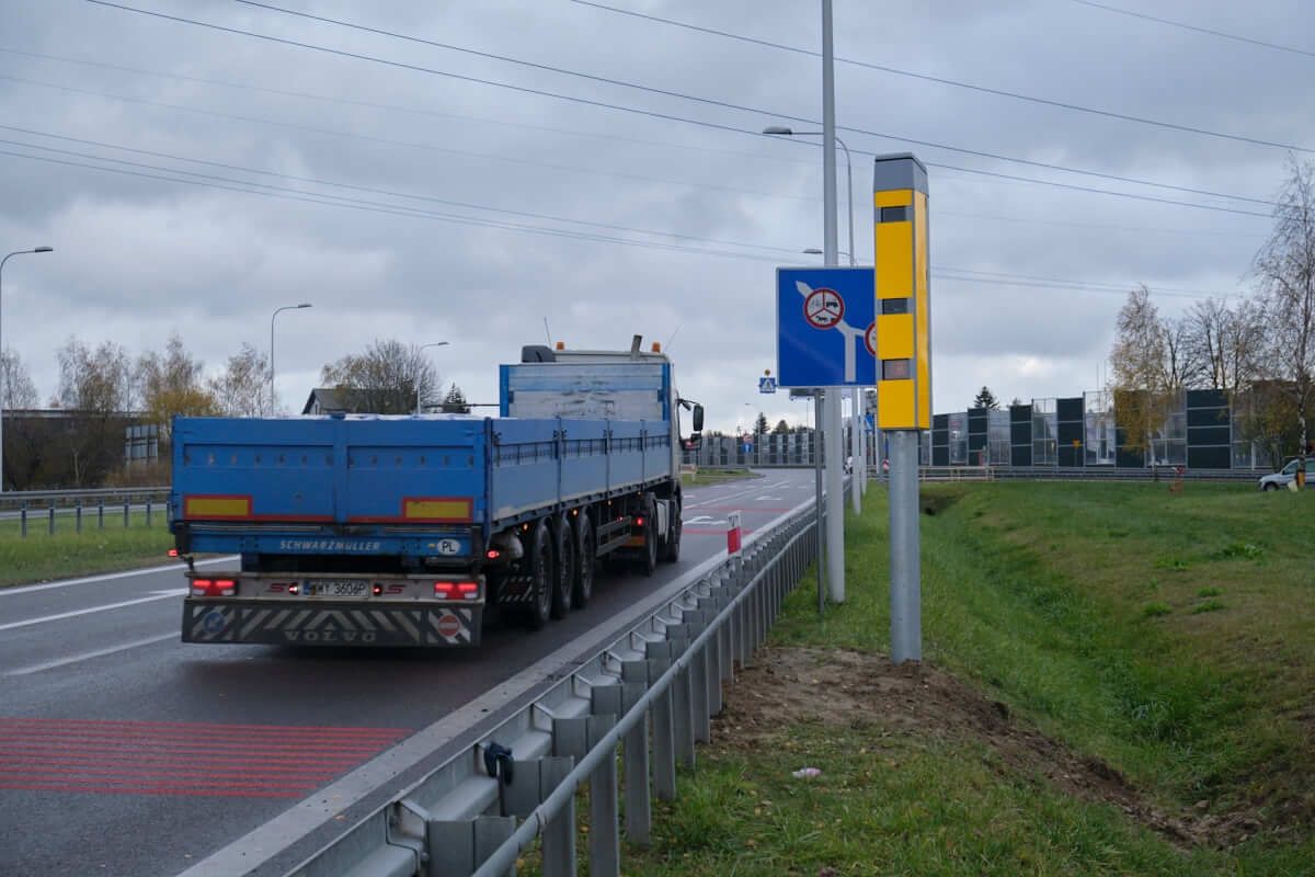 Fotoradar w Świdniku na wyjeździe z Lublina w kierunku Chełma