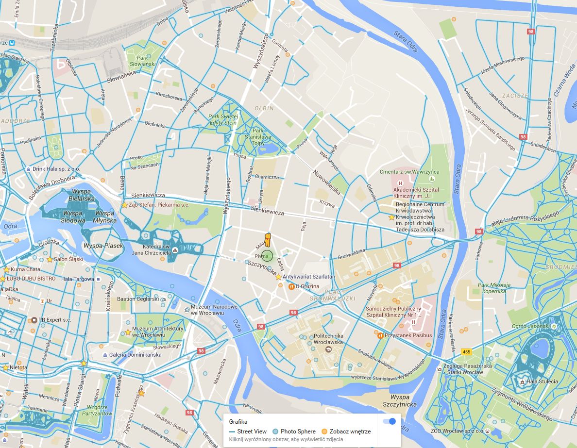 Terra incognita: ulice Wrocławia znikają z Google Street View