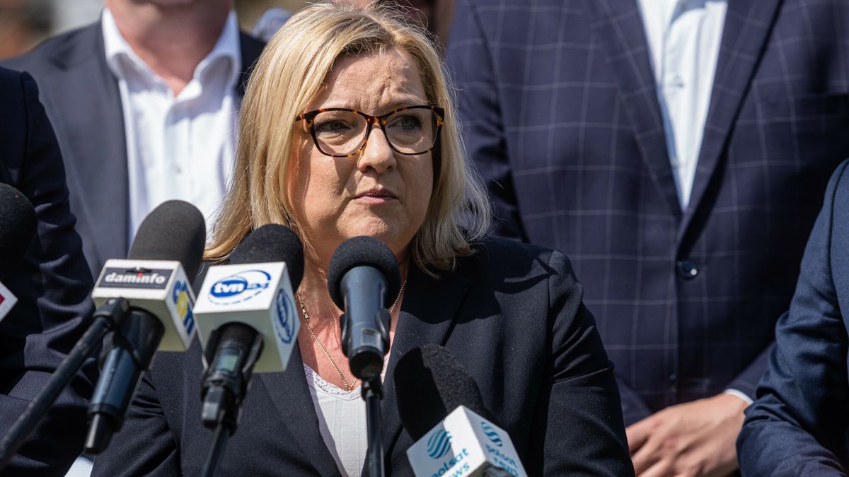 Konferencja Solidarnej Polski we Wroc?awiu
21.05.2023 Wroclaw Konferencja Solidarnej Polski we Wroclawiu  udzialem Ministra Sprawiedliwosci n/z Beata Kempa  fot.Krzysztof Kaniewski/REPORTER
Krzysztof Kaniewski/REPORTER