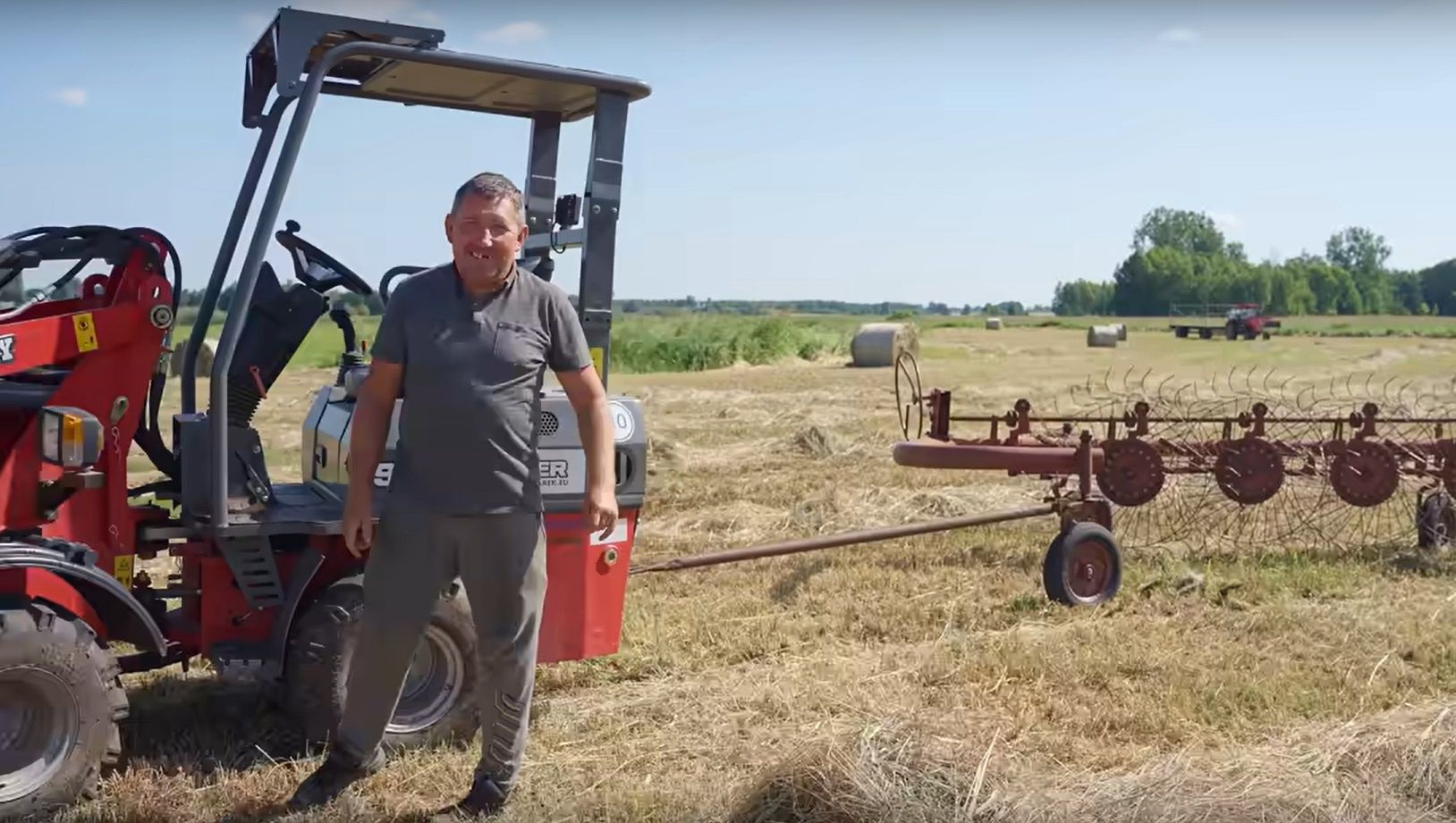 Andrzej z Plutycz testuje nowy sprzęt