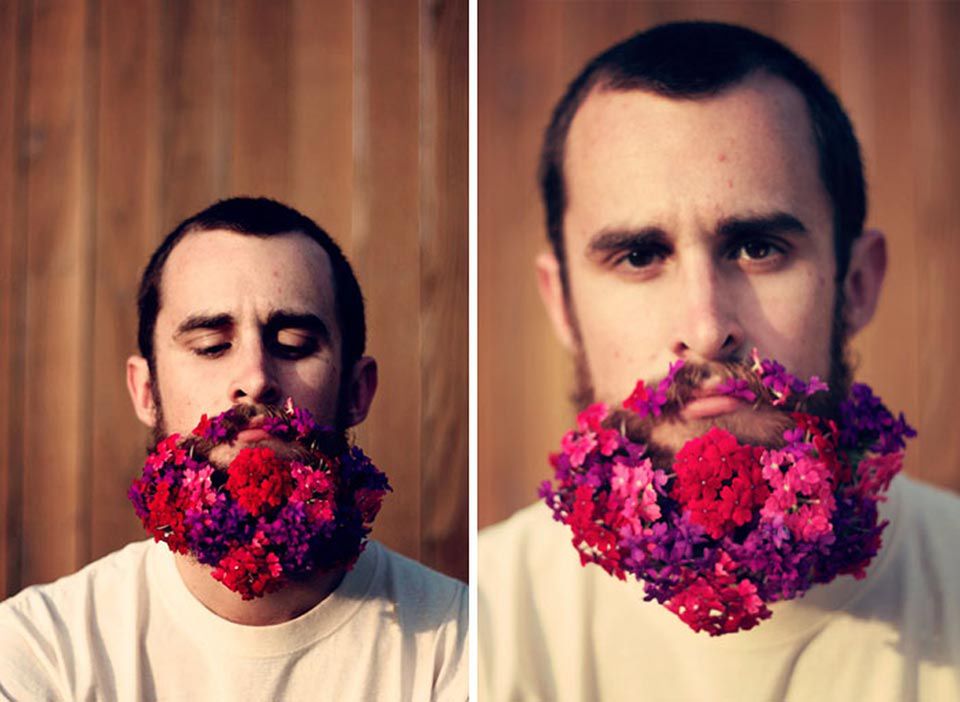 Hipsterem być. I brodę mieć. A brodę z kwiatkami wetkniętymi weń, to już w ogóle.