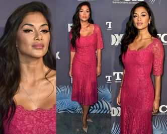 Nicole Scherzinger zadziera nosa w różowych koronkach