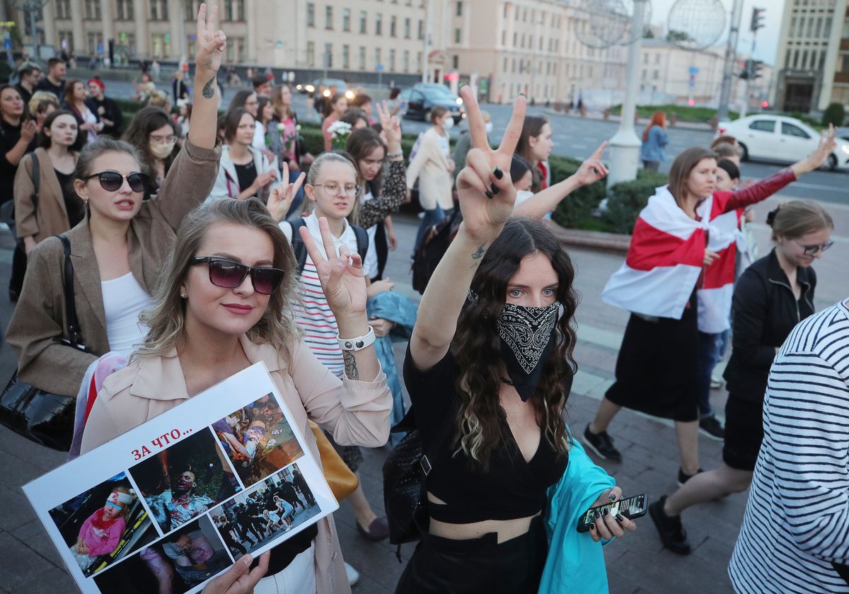 Protesty na Białorusi