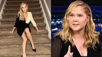 Szczuplejsza o prawie 20 KILOGRAMÓW Amy Schumer siedzi na schodach i eksponuje zgrabne nogi (FOTO)