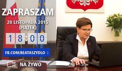 Premier Szydło odpowie na żywo na pytania internautów. „Nowe standardy komunikacji”
