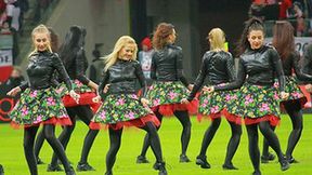 Cheerleaders Gdynia na meczu Polska - Szkocja