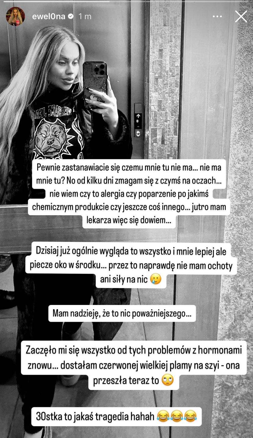 Ewel0na ma kłopoty ze zdrowiem