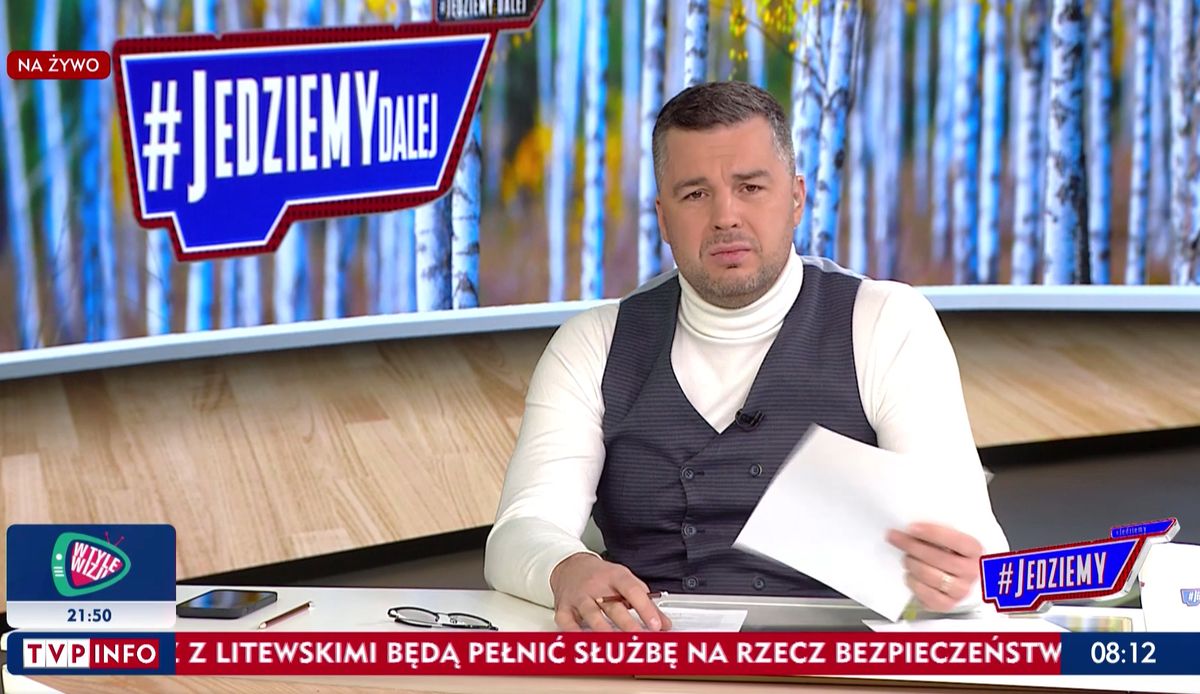 Michał Rachoń jest jedną z twarzy TVP Info