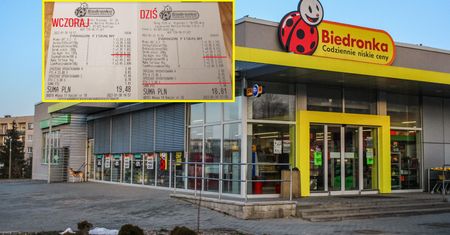 Ekonomista pokazał dwa paragony z Biedronki. Dzień przed obniżką VAT