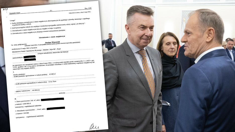 Minister Dariusz Wieczorek oraz Donald Tusk