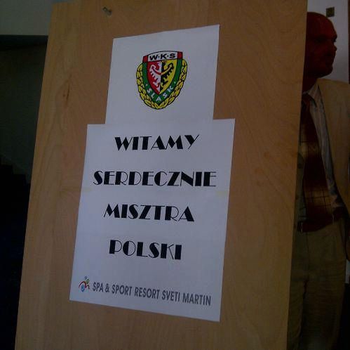 Chorwacji przywitali mistrza Polski / fot. Śląsk Wrocław