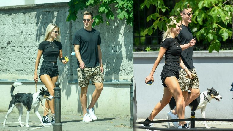 Arkadiusz Milik i Agata Sieramska
