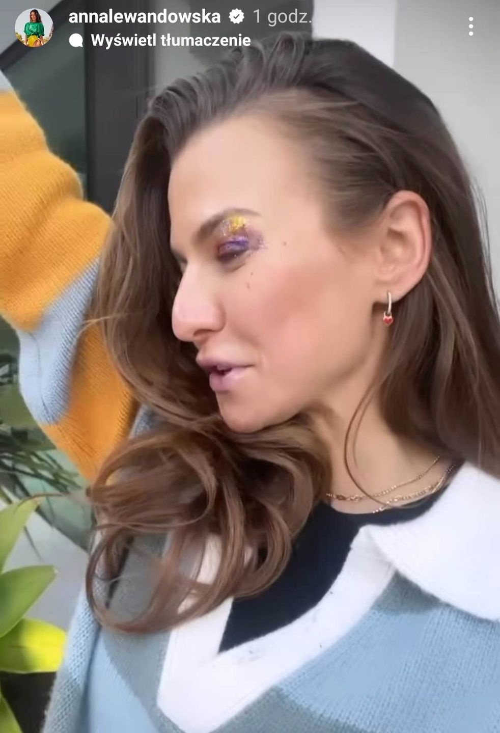 Ania Lewandowska w makijażu wykonanym przez Klarę i Laurę