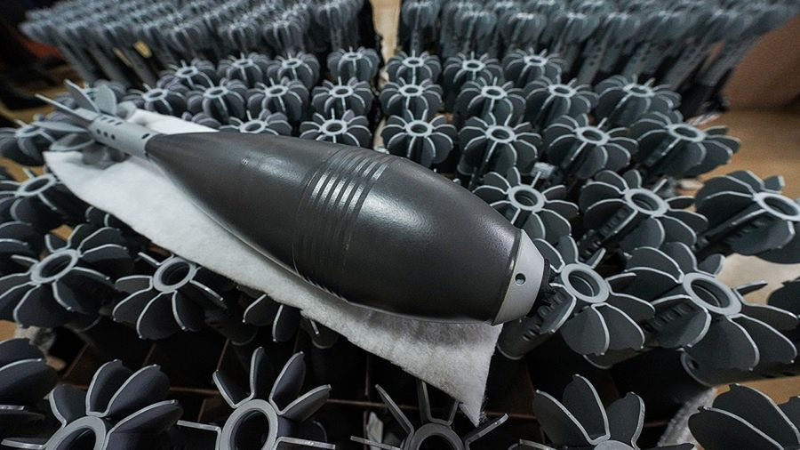 Ukrainian 120 mm mortar ammunition