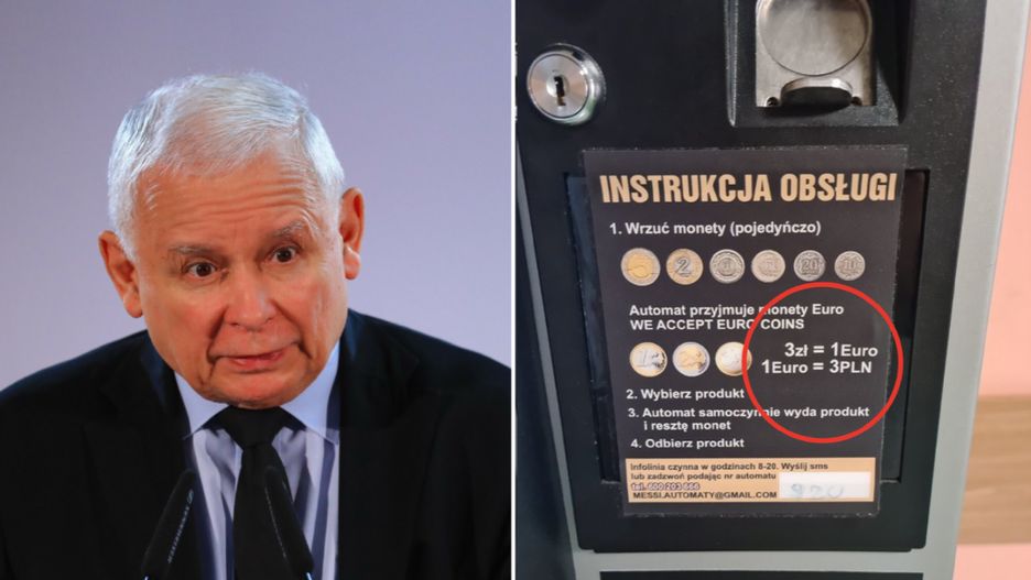 Użytkownik Twittera znalazł słynne euro za 3 zł, o którym mówił Jarosław Kaczyński