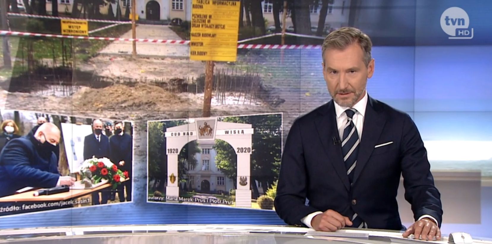 W  niedzielnych "Faktach" Piotr Kraśko przeszedł sam siebie