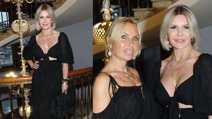 Joanna Racewicz bawi się na koncercie z zaprzyjaźnioną projektantką