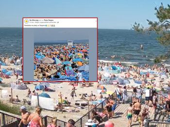"Koszmar". Widok na plażę w Stegnie