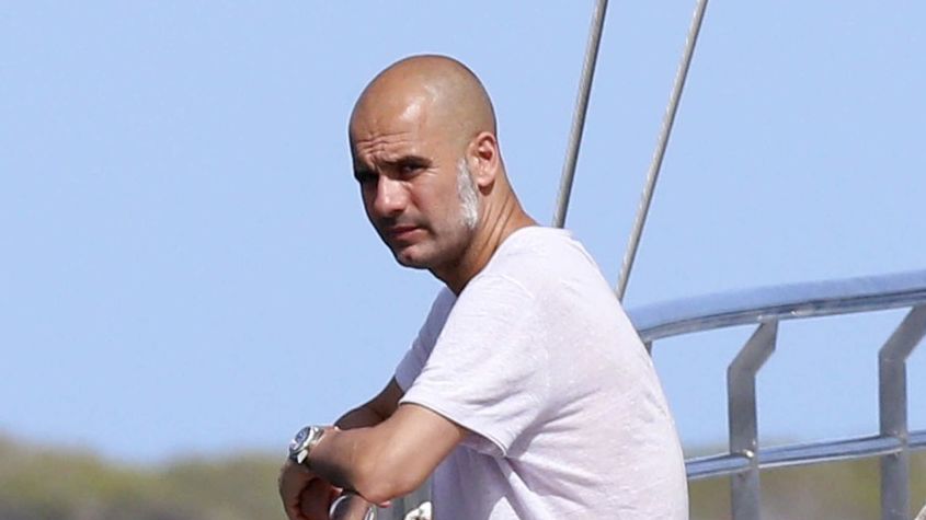 East News / SOLARPIX.COM / Pep Guardiola na urlopie na Ibizie