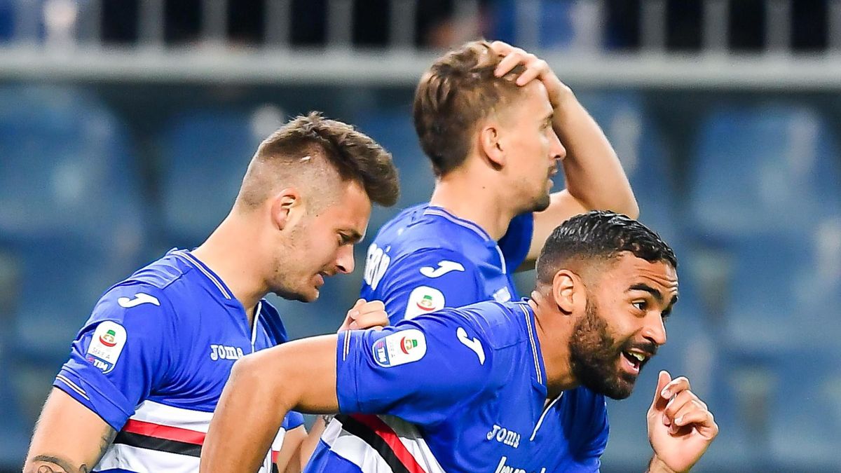 PAP/EPA / SIMONE ARVEDA / Na zdjęciu: piłkarze Sampdorii Genua