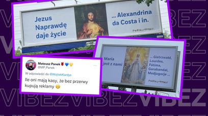 "Jezus Naprawdę daje życie", "Maria jest z nami". Fundacja Kornice atakuje z nowymi katobilbordami