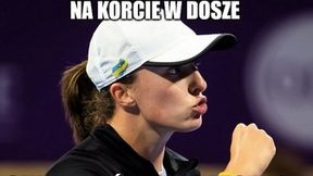 "W Dosze szalał cyklon Iga". Zobacz memy po triumfie Świątek
