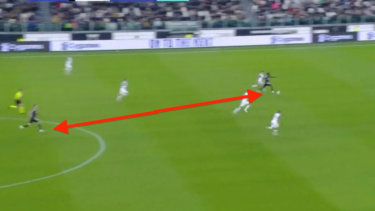 Twitter / Arkadiusz Milik daleko za akcją bramkową dla Juventusu