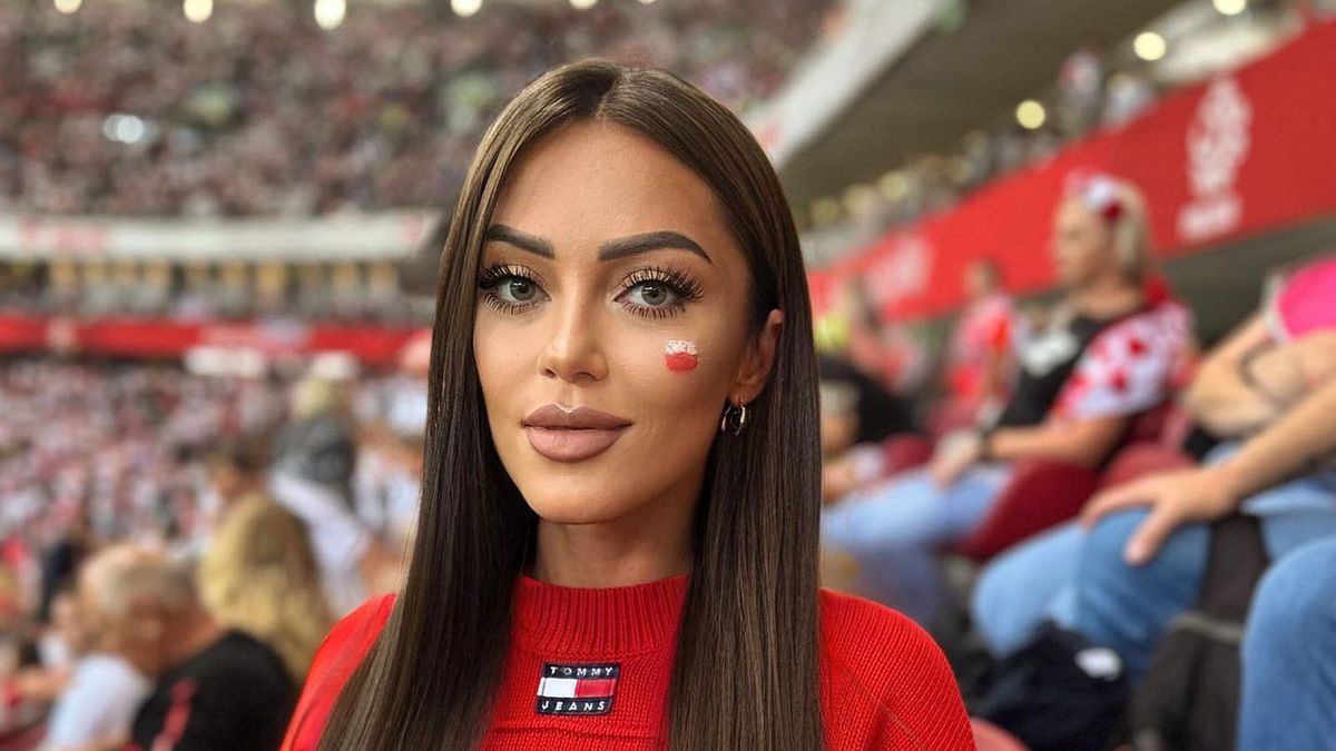 Martyna Chodorowska na trybunach PGE Narodowego w Warszawie