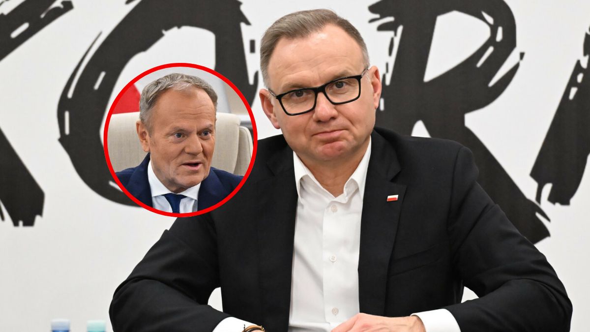 Ostre słowa Dudy o Tusku