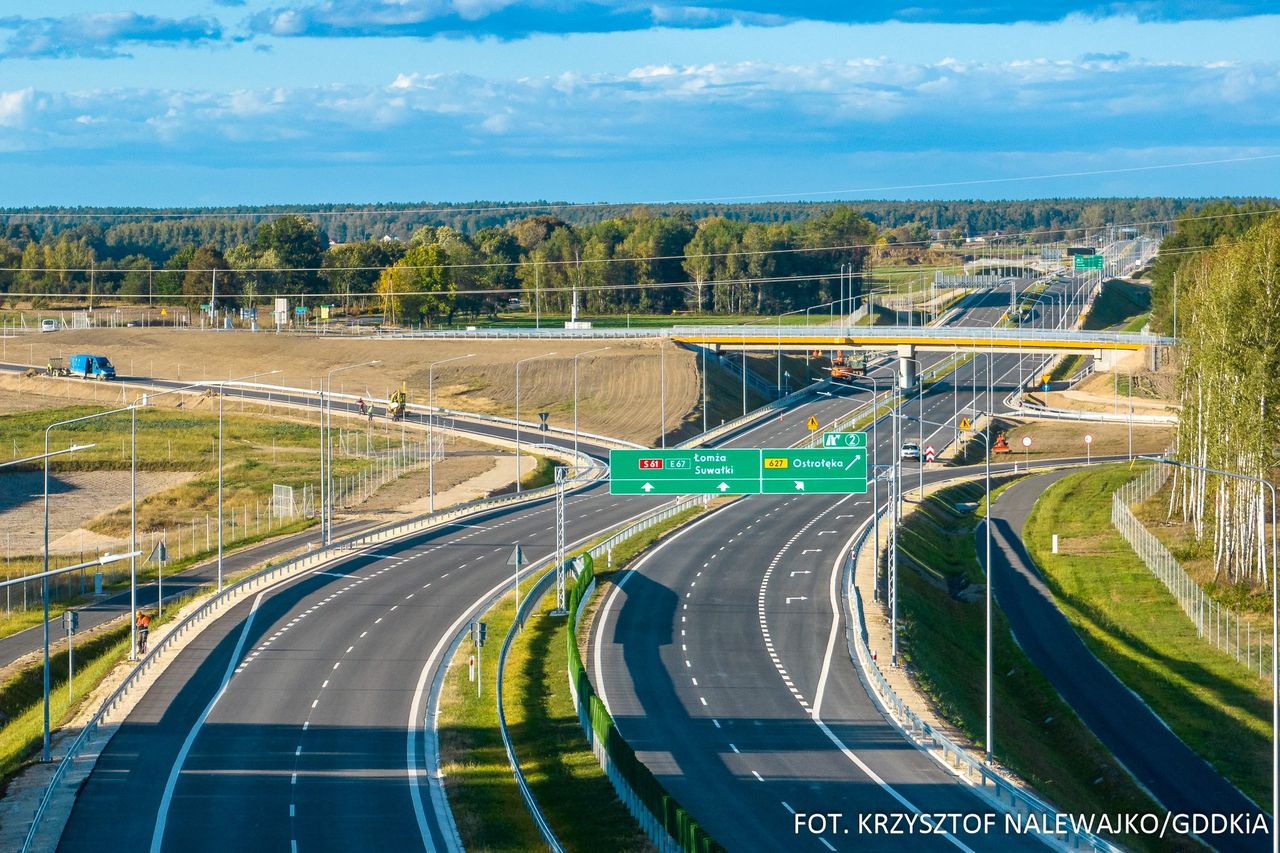 Kierowcy pojadą całą S61. Via Baltica będzie główną trasą w regionie