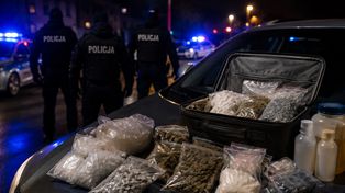 Walizki pełne narkotyków pod Toruniem. Policja pokazała skalę akcji