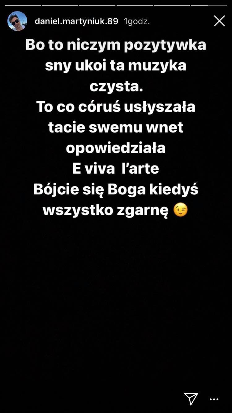 Daniel Martyniuk planuje córce przyszłość
