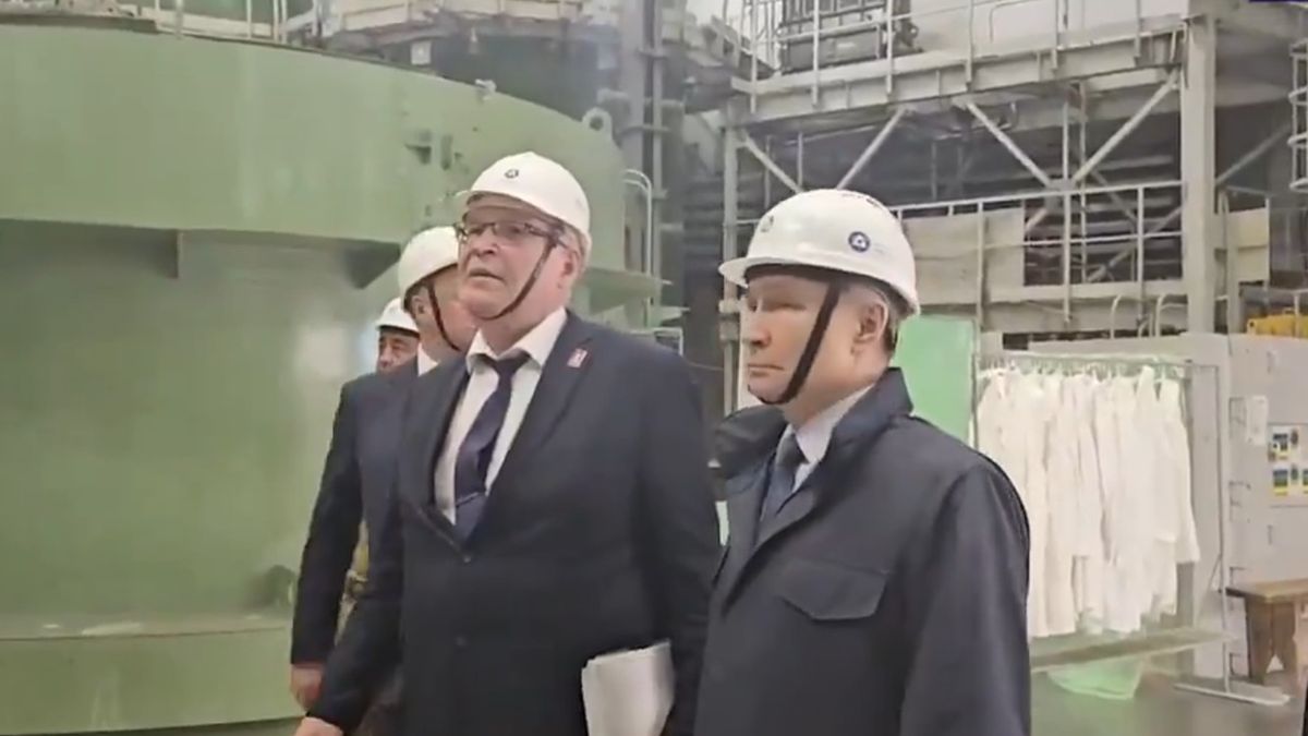 Putin podczas wizyty w obwodzie kurskim