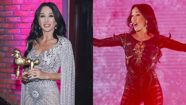 Justyna Steczkowska na gali Pudelek Pink Party